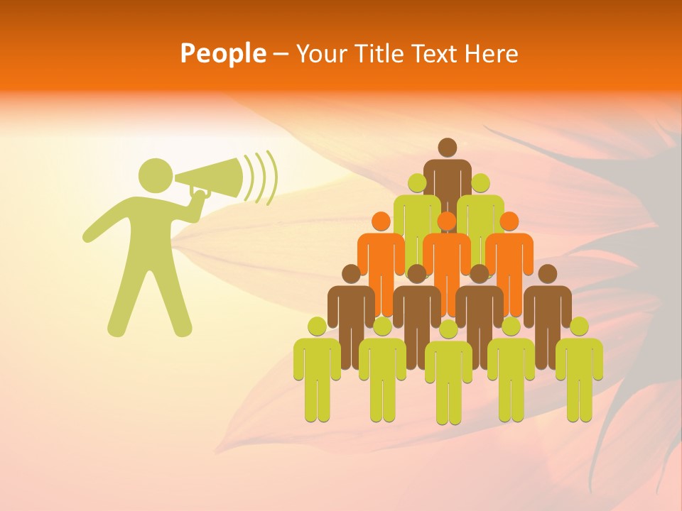 A Sunflower With The Sun In The Background PowerPoint Template