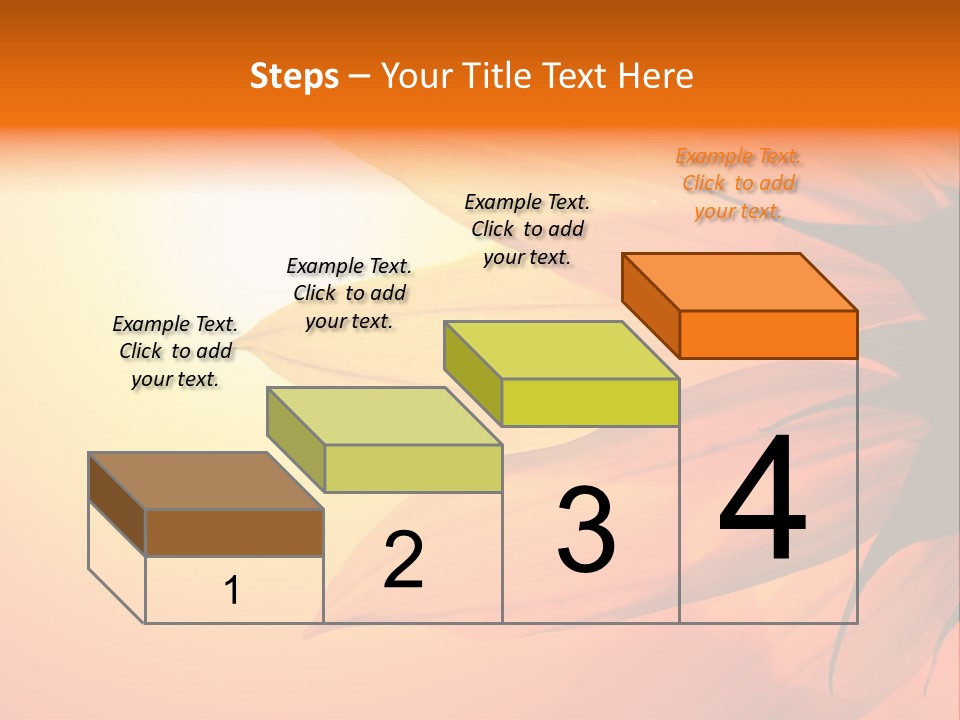 A Sunflower With The Sun In The Background PowerPoint Template
