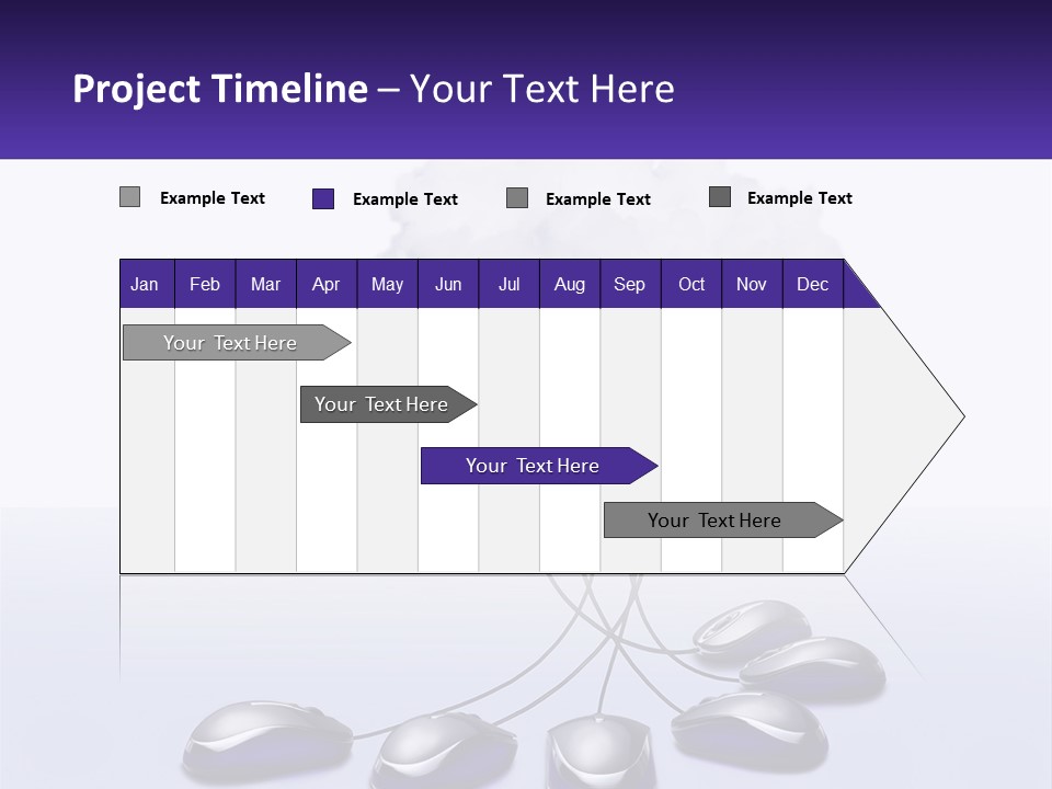 A Computer Mouse Connected To A Cloud With A Building In The Background PowerPoint Template