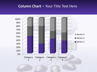 A Computer Mouse Connected To A Cloud With A Building In The Background PowerPoint Template