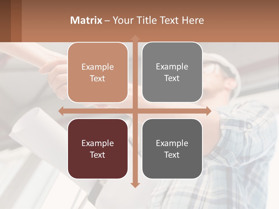 Two People Shaking Hands Over A Piece Of Paper PowerPoint Template