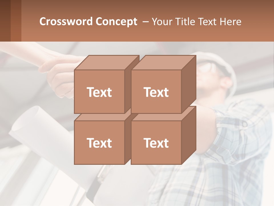 Two People Shaking Hands Over A Piece Of Paper PowerPoint Template