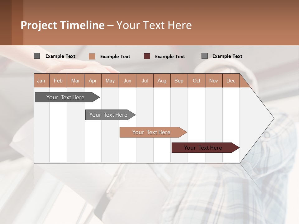 Two People Shaking Hands Over A Piece Of Paper PowerPoint Template