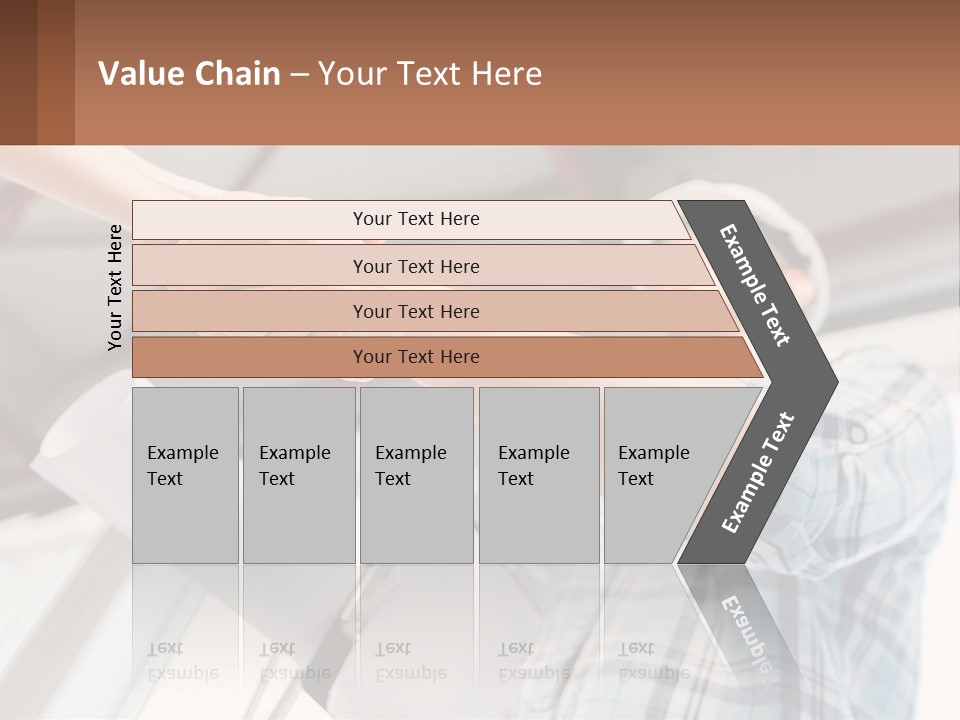 Two People Shaking Hands Over A Piece Of Paper PowerPoint Template