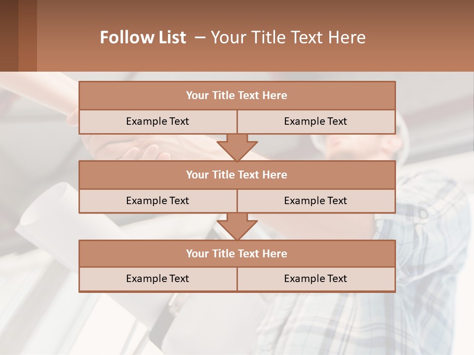 Two People Shaking Hands Over A Piece Of Paper PowerPoint Template