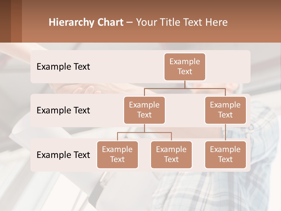 Two People Shaking Hands Over A Piece Of Paper PowerPoint Template
