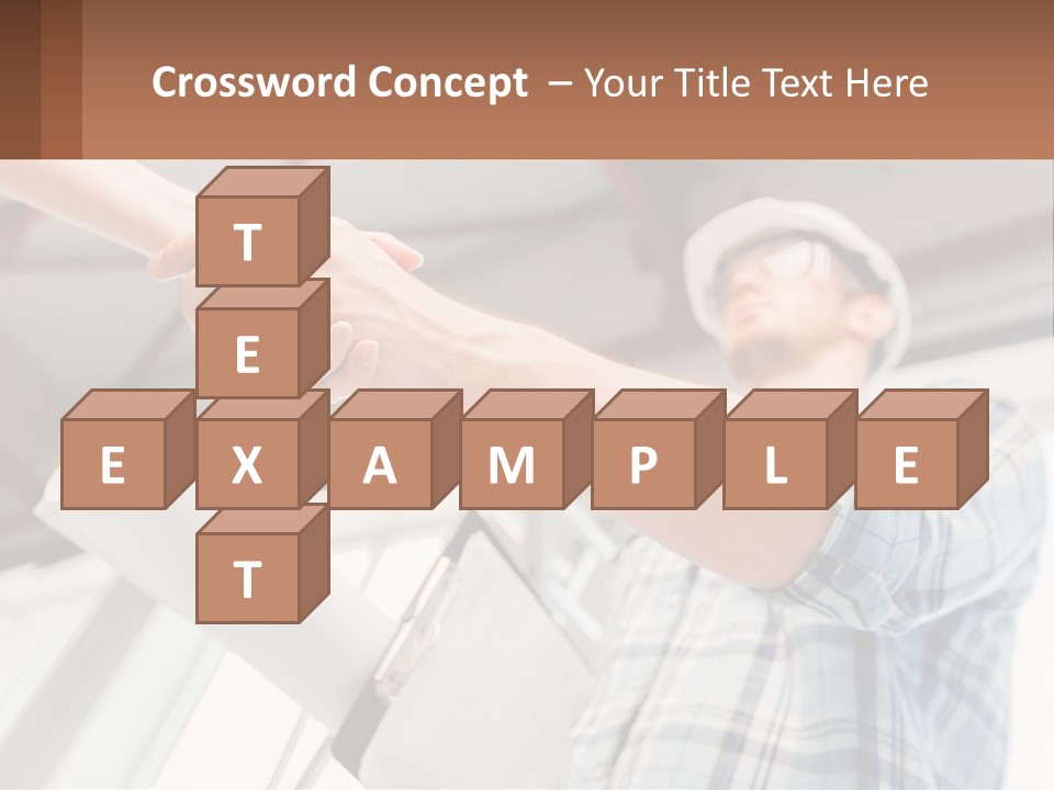 Two People Shaking Hands Over A Piece Of Paper PowerPoint Template