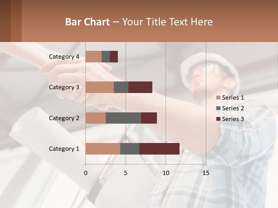 Two People Shaking Hands Over A Piece Of Paper PowerPoint Template