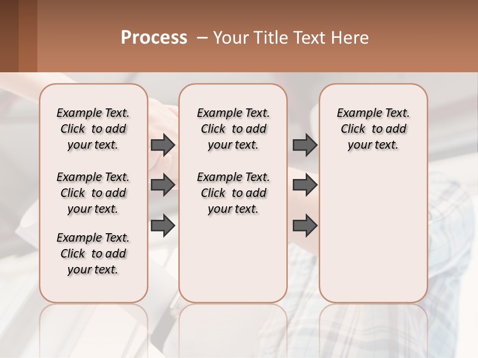 Two People Shaking Hands Over A Piece Of Paper PowerPoint Template