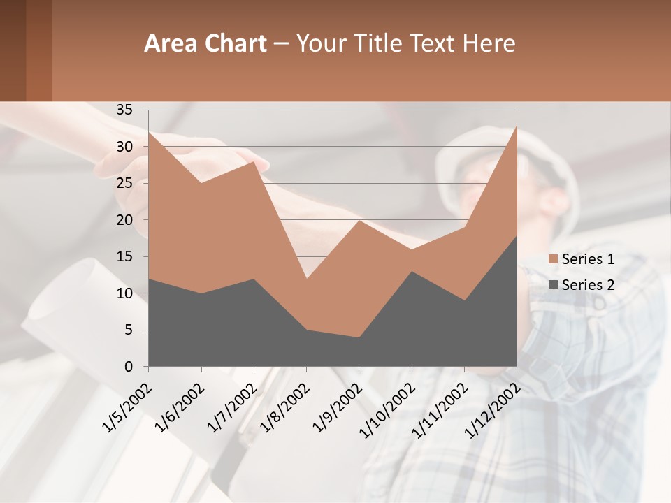 Two People Shaking Hands Over A Piece Of Paper PowerPoint Template