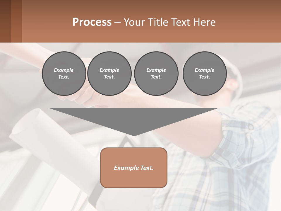 Two People Shaking Hands Over A Piece Of Paper PowerPoint Template