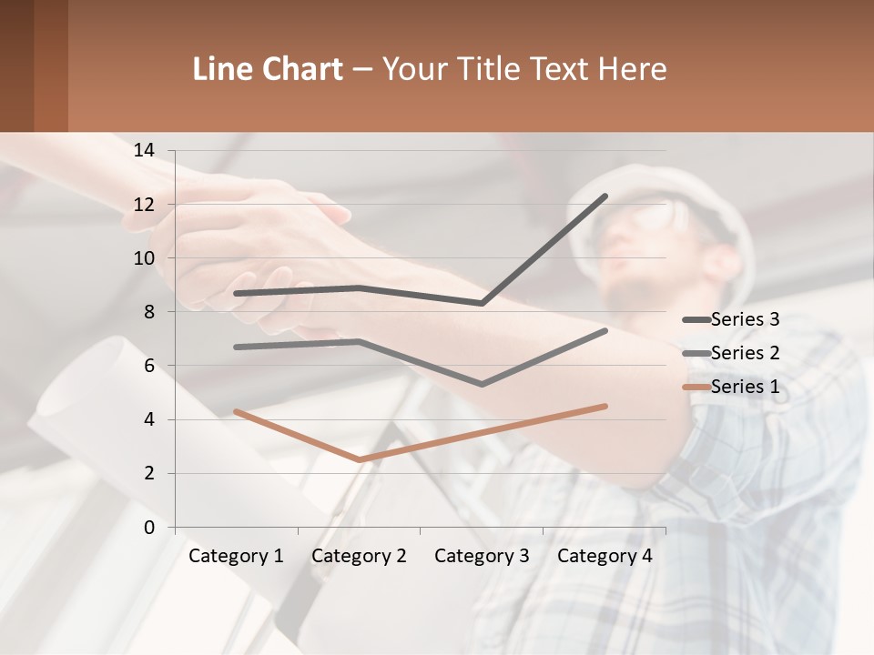 Two People Shaking Hands Over A Piece Of Paper PowerPoint Template