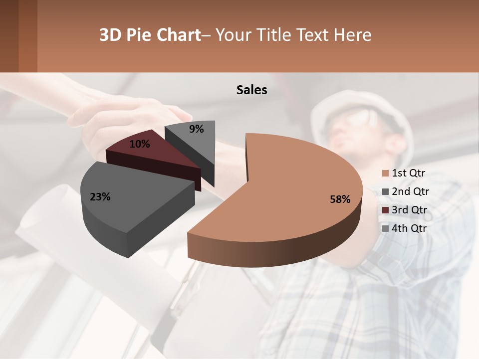 Two People Shaking Hands Over A Piece Of Paper PowerPoint Template