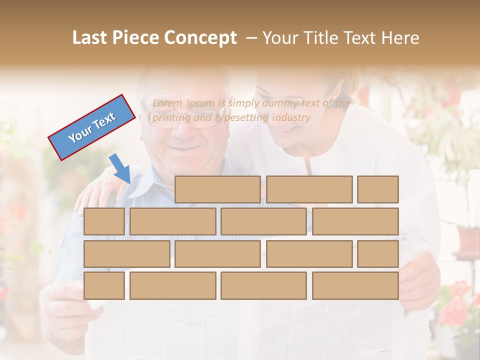 A Woman And A Man Reading A Newspaper PowerPoint Template