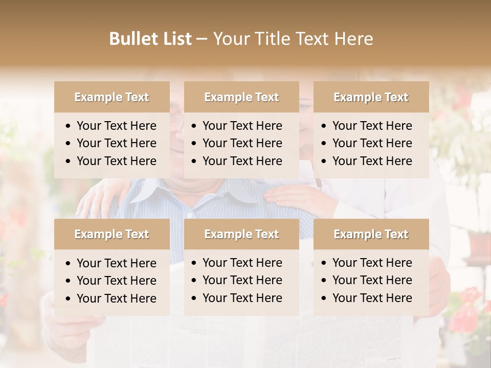A Woman And A Man Reading A Newspaper PowerPoint Template