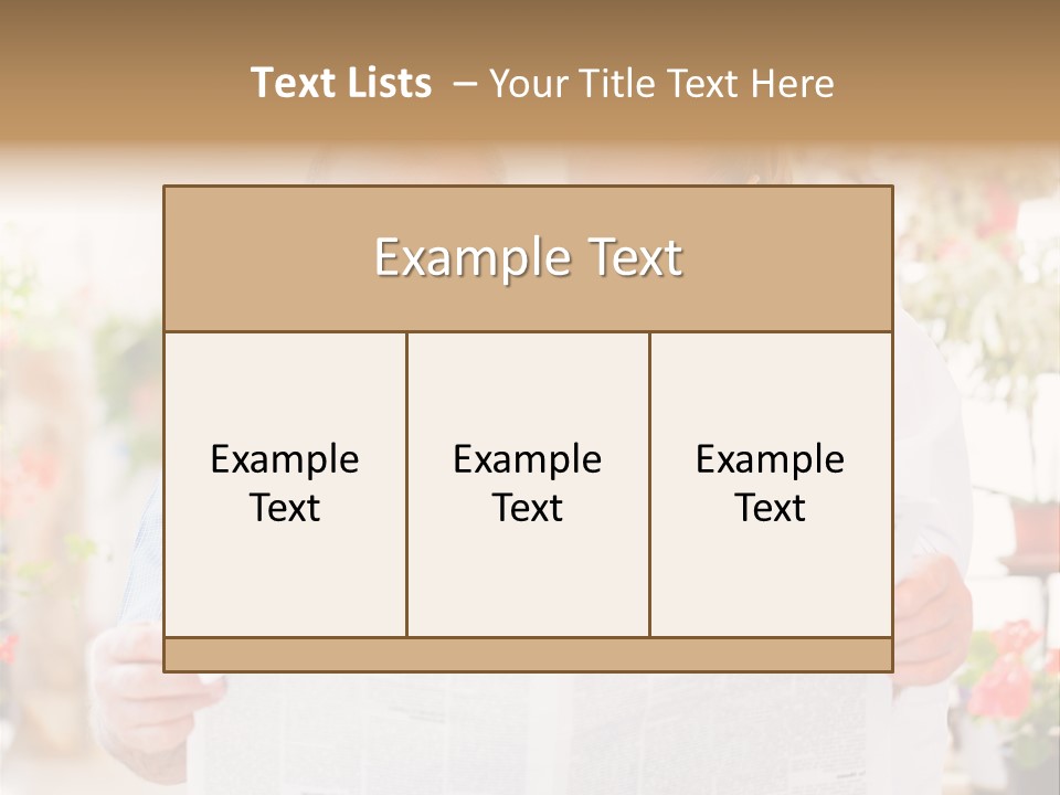 A Woman And A Man Reading A Newspaper PowerPoint Template