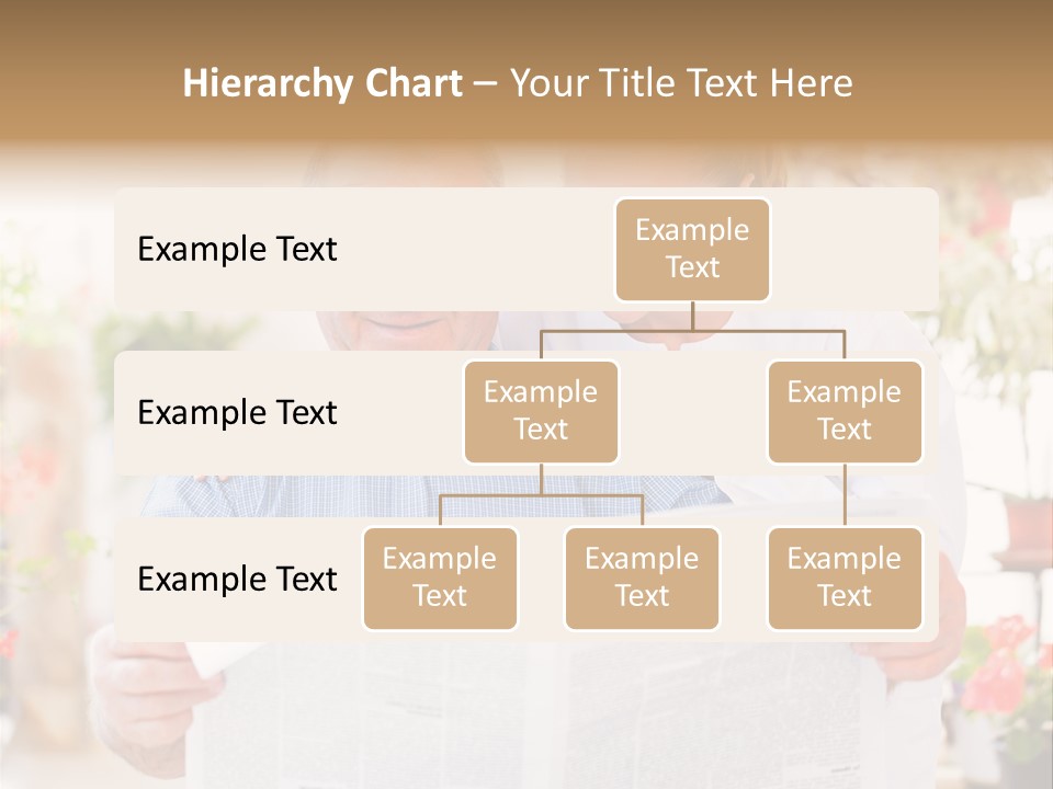 A Woman And A Man Reading A Newspaper PowerPoint Template