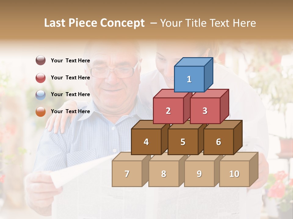 A Woman And A Man Reading A Newspaper PowerPoint Template