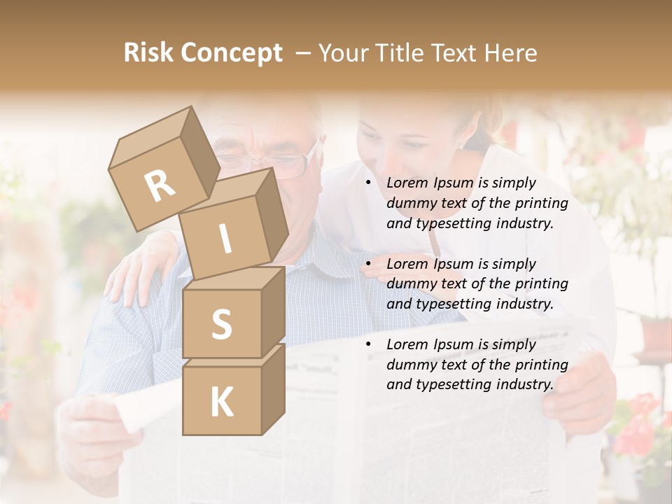 A Woman And A Man Reading A Newspaper PowerPoint Template