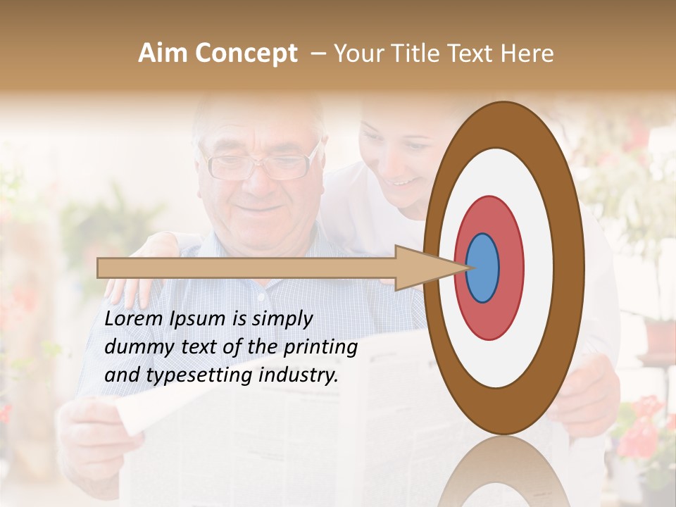 A Woman And A Man Reading A Newspaper PowerPoint Template