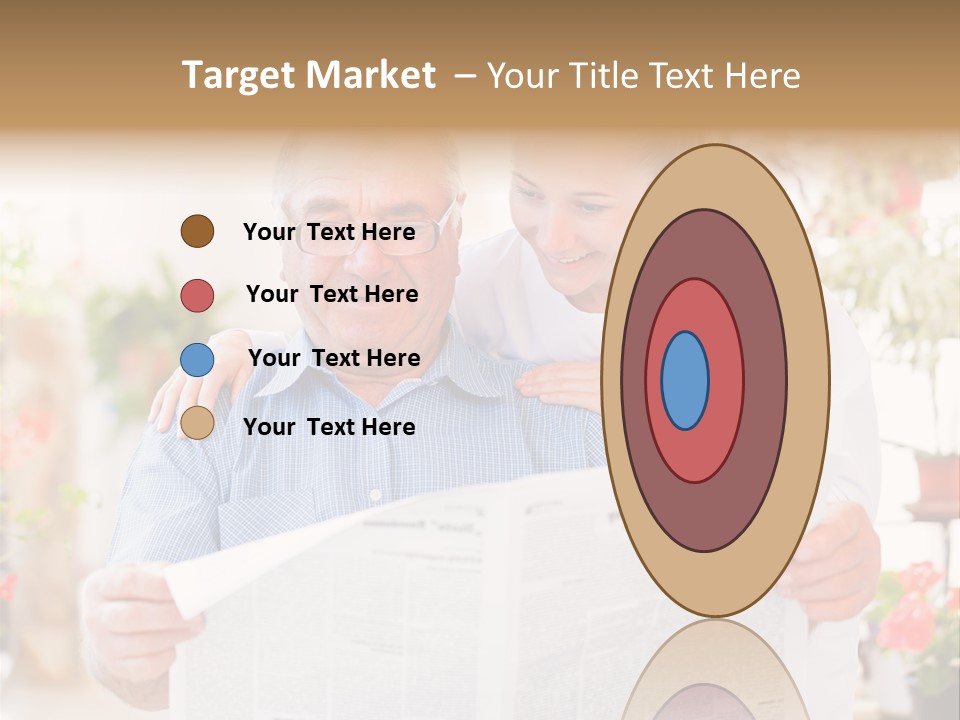 A Woman And A Man Reading A Newspaper PowerPoint Template