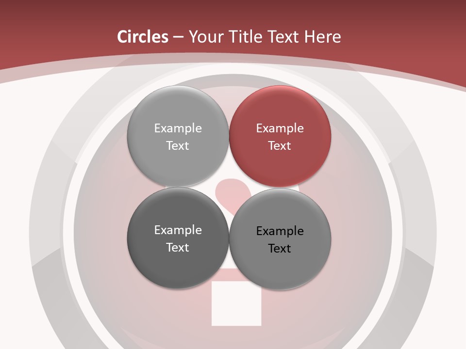 A Red Button With A Question Mark On It PowerPoint Template