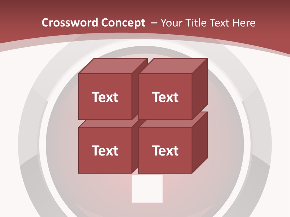 A Red Button With A Question Mark On It PowerPoint Template