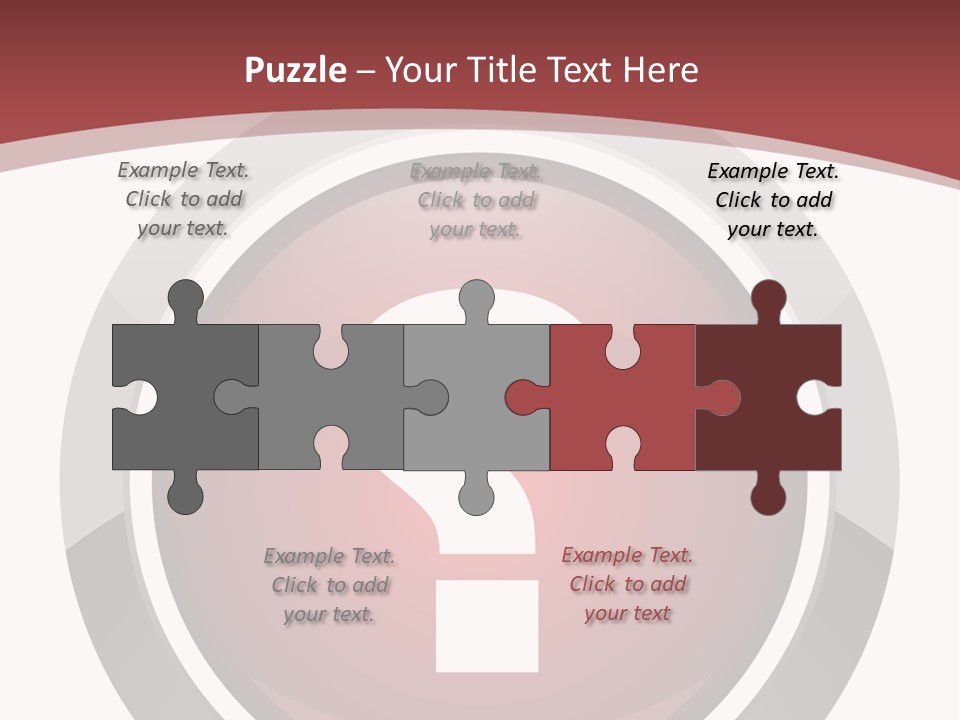 A Red Button With A Question Mark On It PowerPoint Template