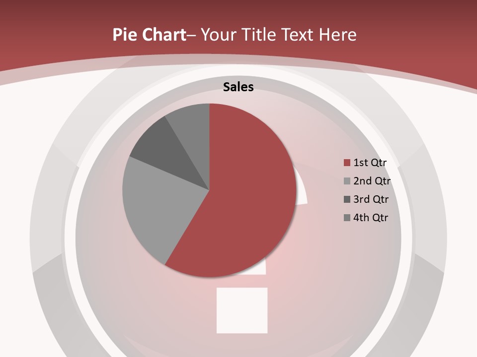 A Red Button With A Question Mark On It PowerPoint Template