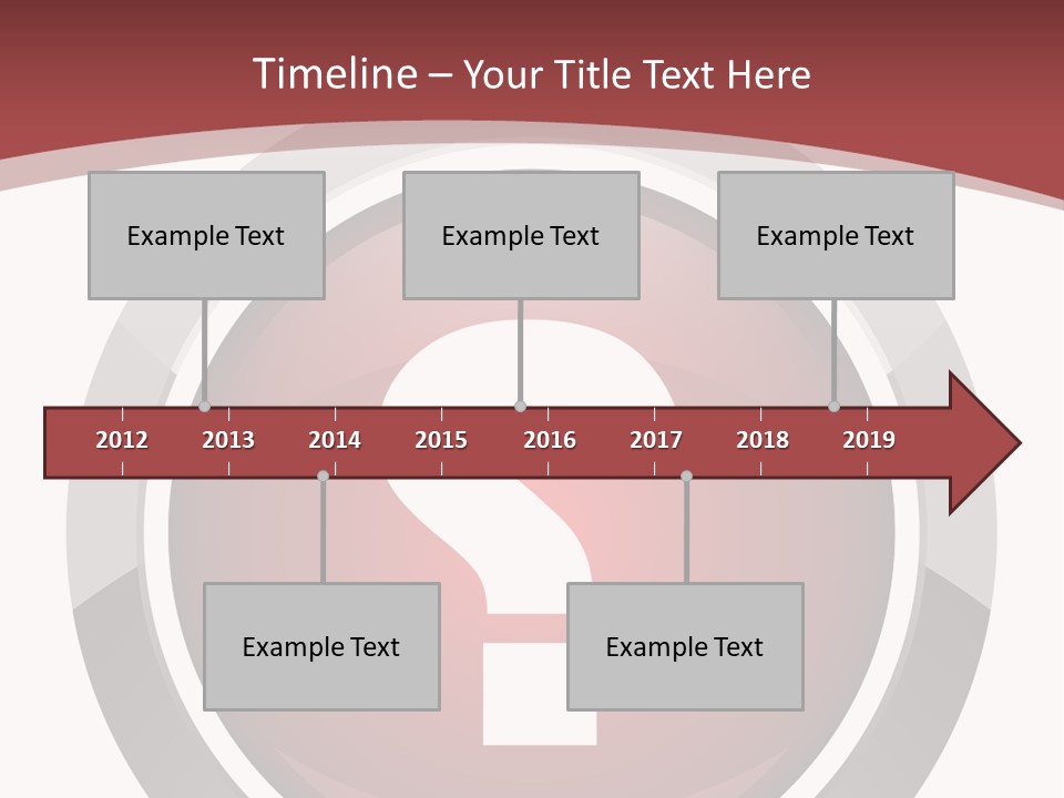 A Red Button With A Question Mark On It PowerPoint Template