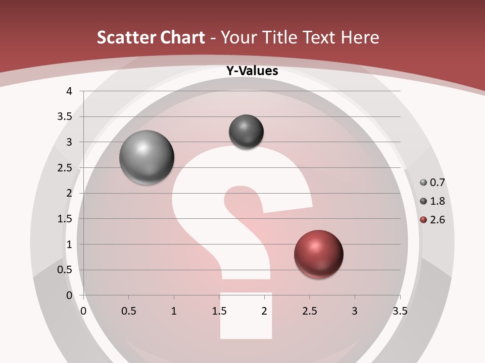 A Red Button With A Question Mark On It PowerPoint Template