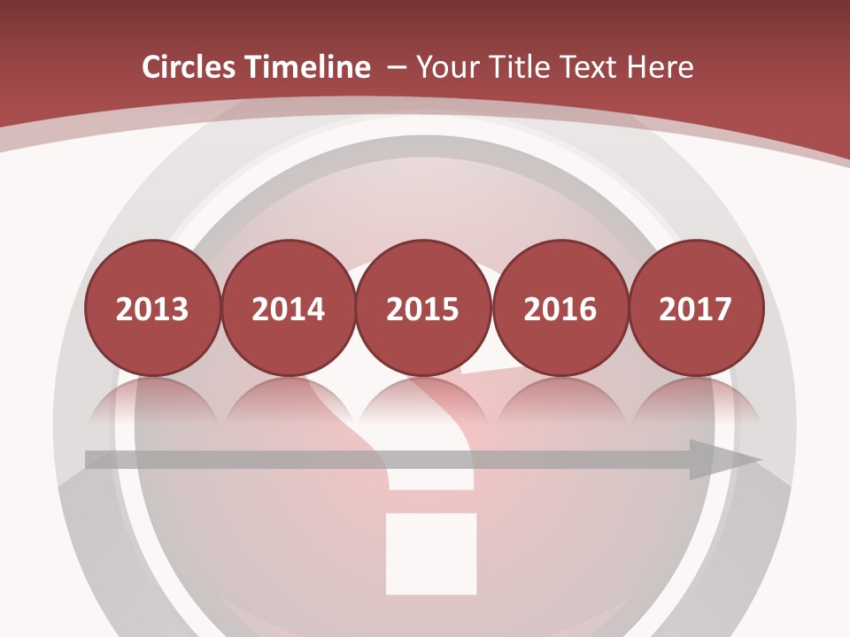 A Red Button With A Question Mark On It PowerPoint Template