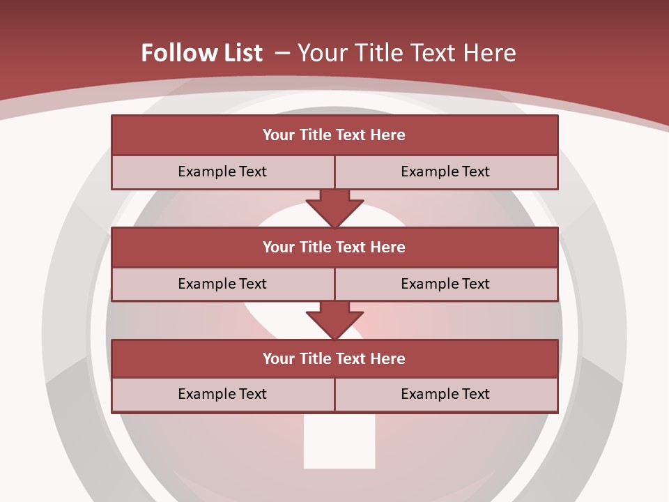 A Red Button With A Question Mark On It PowerPoint Template