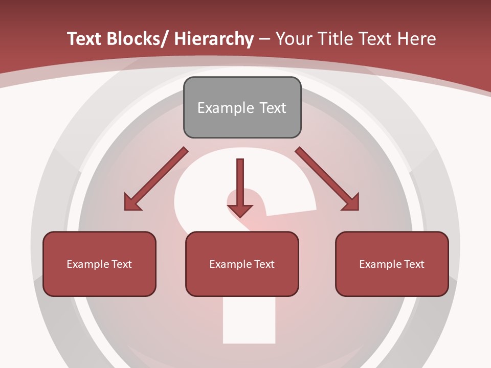 A Red Button With A Question Mark On It PowerPoint Template