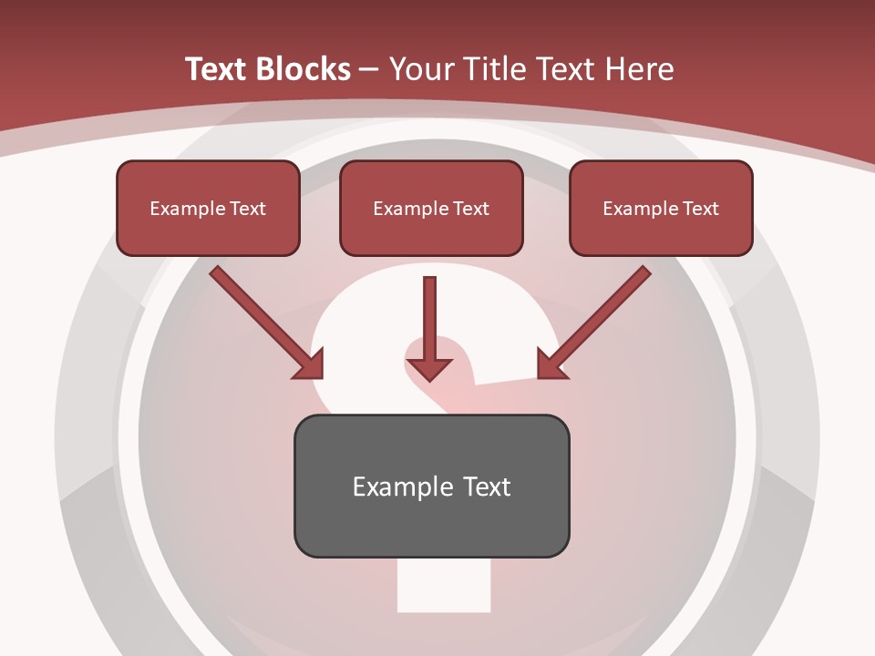 A Red Button With A Question Mark On It PowerPoint Template