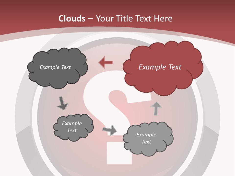 A Red Button With A Question Mark On It PowerPoint Template