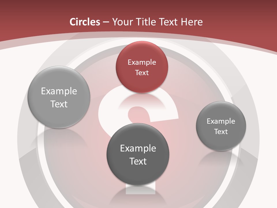 A Red Button With A Question Mark On It PowerPoint Template