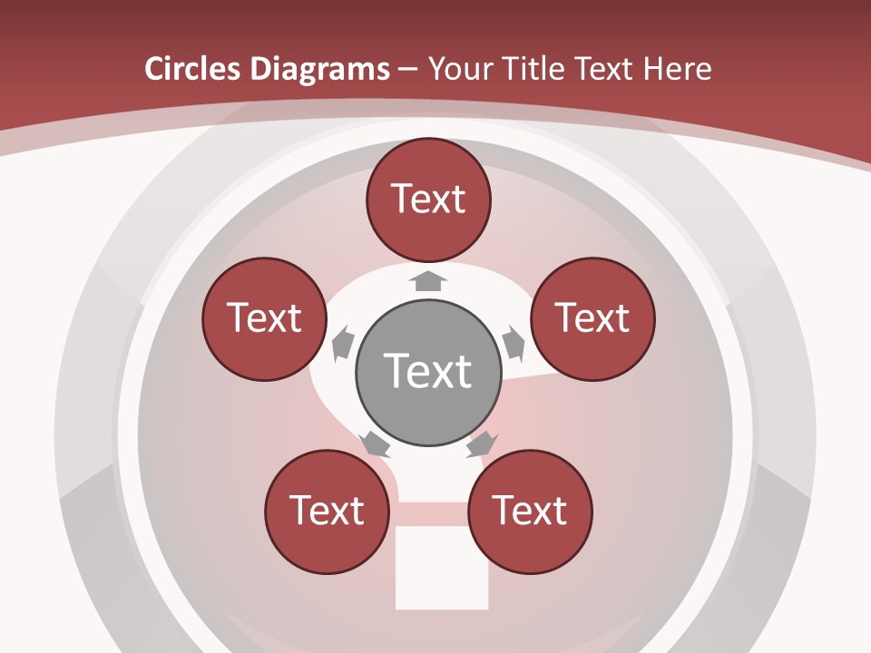 A Red Button With A Question Mark On It PowerPoint Template