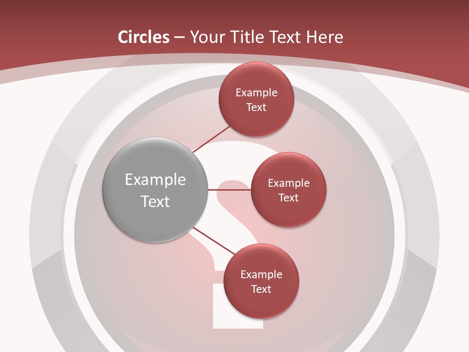 A Red Button With A Question Mark On It PowerPoint Template