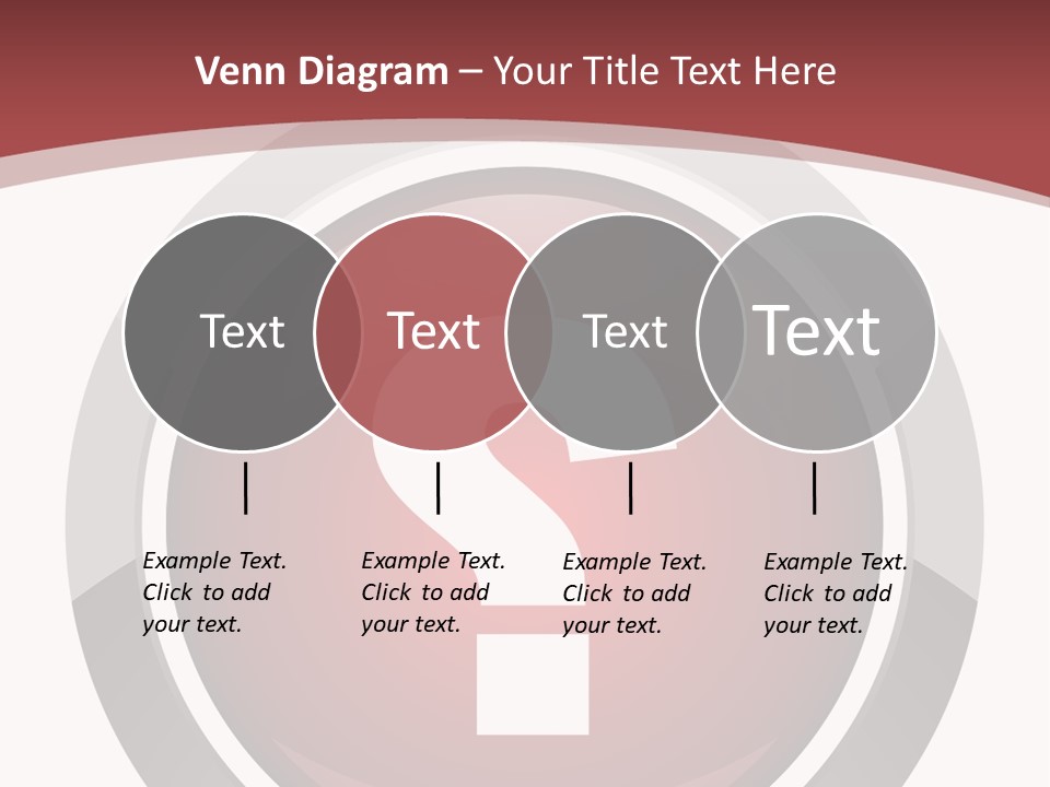 A Red Button With A Question Mark On It PowerPoint Template