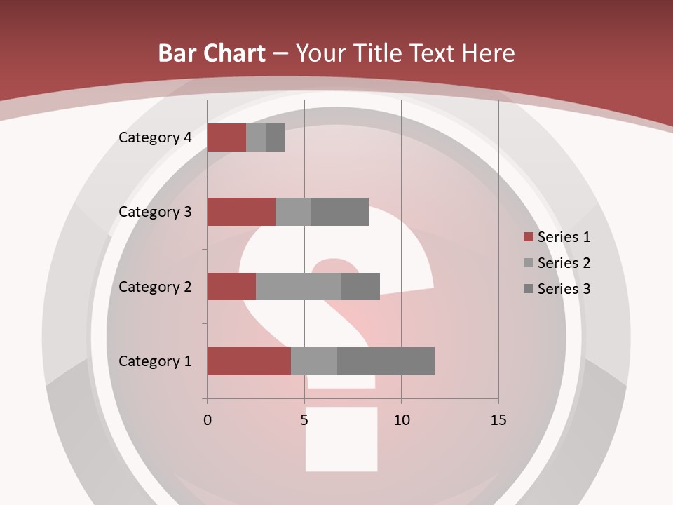 A Red Button With A Question Mark On It PowerPoint Template