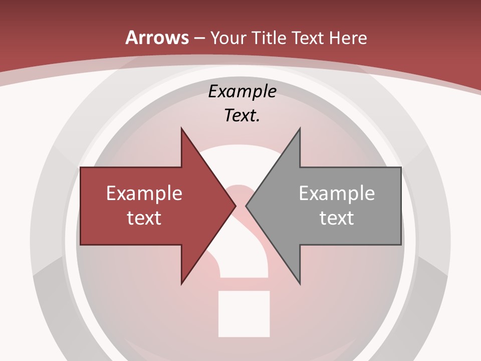 A Red Button With A Question Mark On It PowerPoint Template
