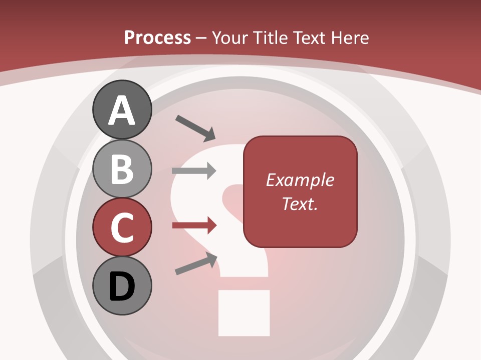 A Red Button With A Question Mark On It PowerPoint Template