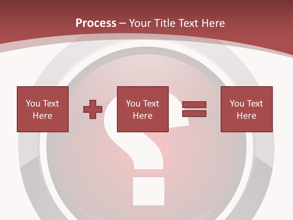A Red Button With A Question Mark On It PowerPoint Template