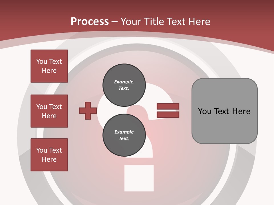 A Red Button With A Question Mark On It PowerPoint Template