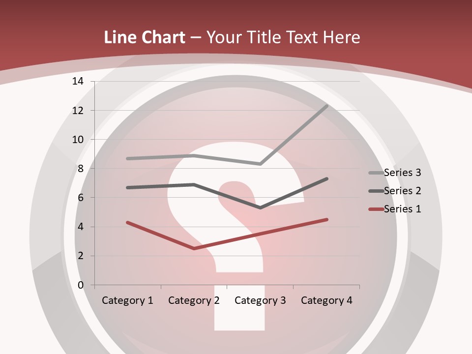 A Red Button With A Question Mark On It PowerPoint Template