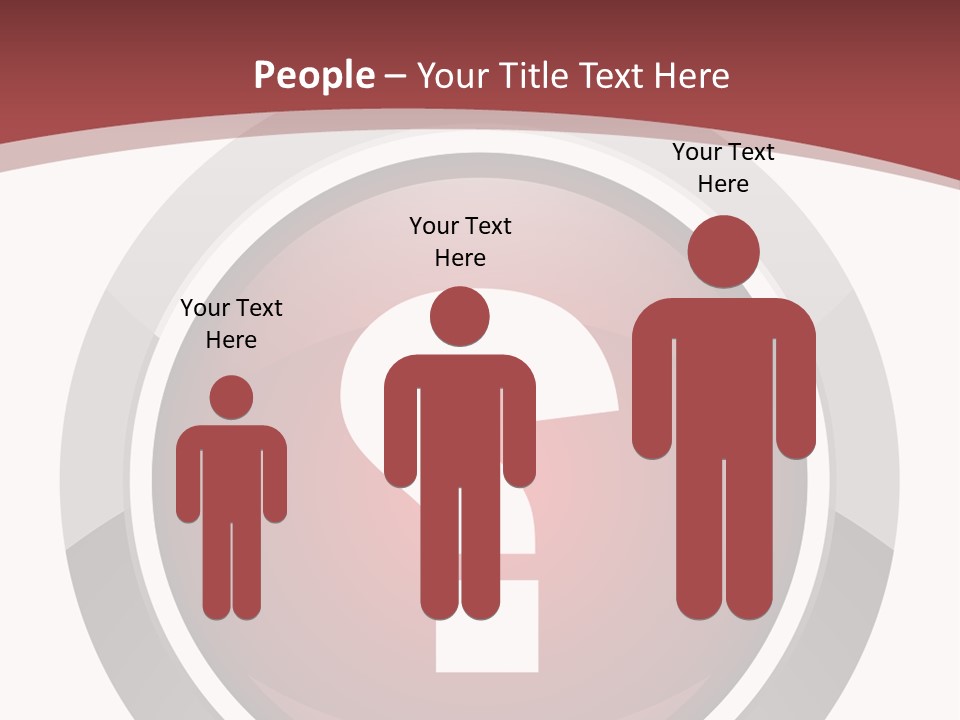 A Red Button With A Question Mark On It PowerPoint Template