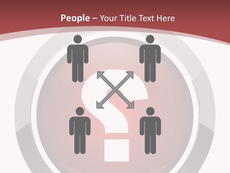 A Red Button With A Question Mark On It PowerPoint Template