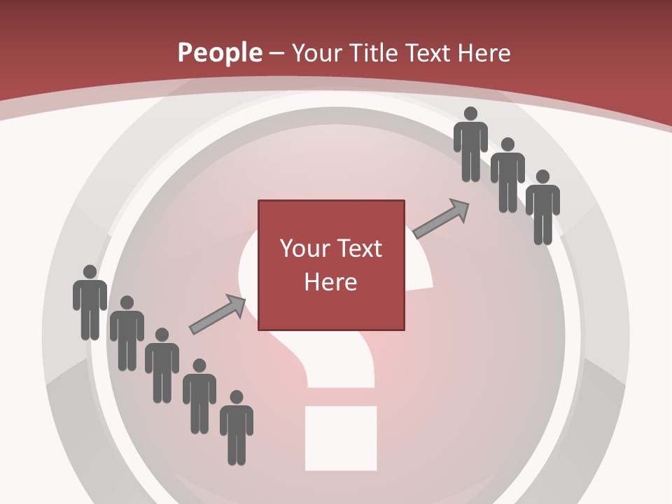 A Red Button With A Question Mark On It PowerPoint Template