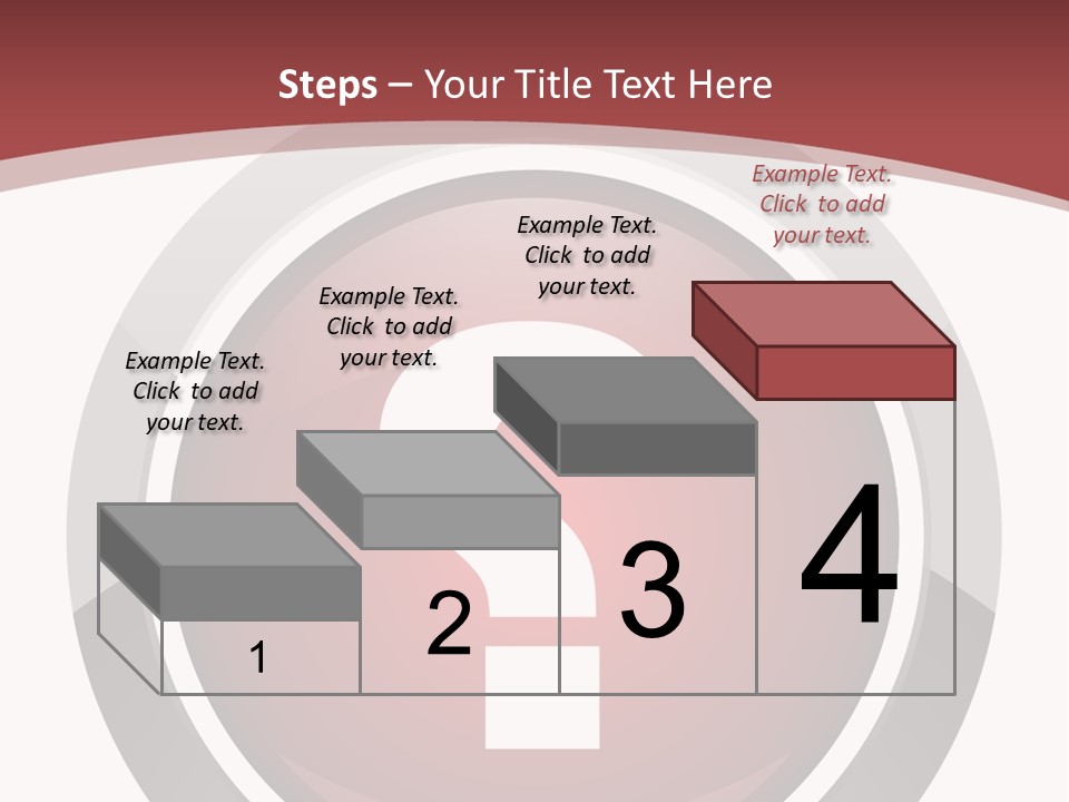 A Red Button With A Question Mark On It PowerPoint Template